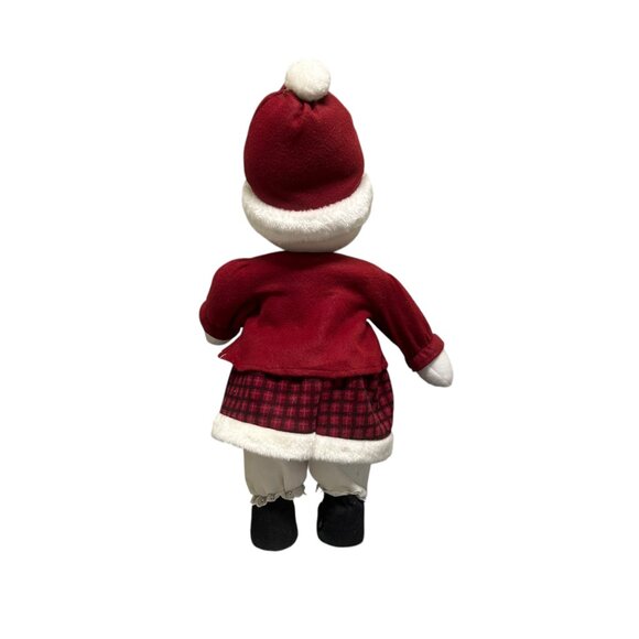 Vintage Sweet Little Snowman Girl Lite Wreath Christmas Ornament Figurine - Picture 5 of 5